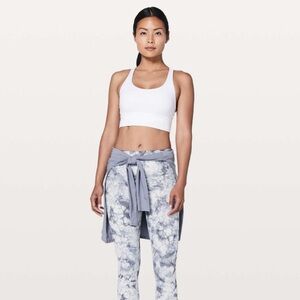 Lululemon Energy Bra Long Line White Size 6 Sports Bra